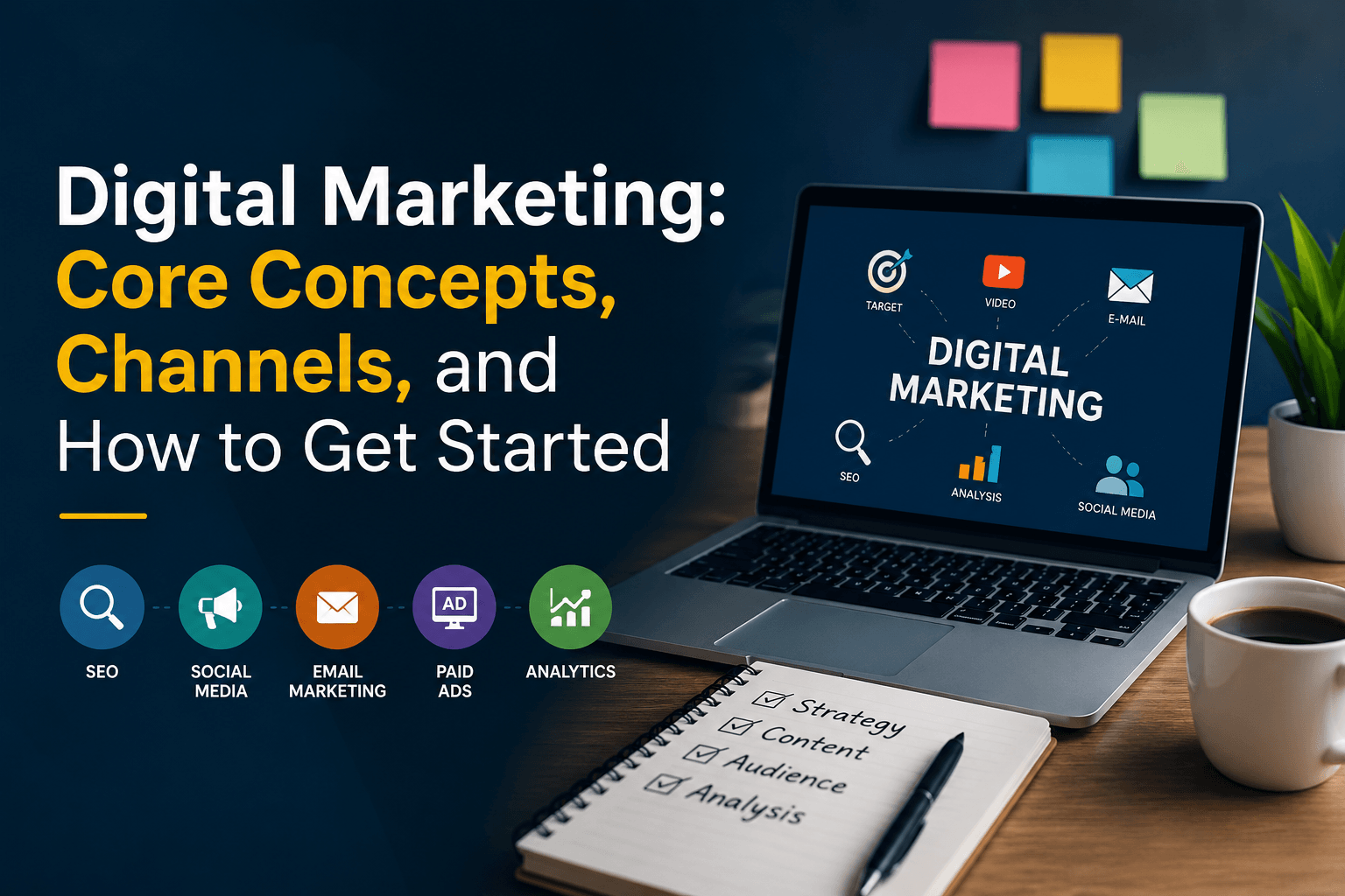 Digital Marketing: Core Concepts, Channels, and How to Get Started 